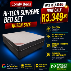 Hi-Tech Supreme Queen Size Bed Set